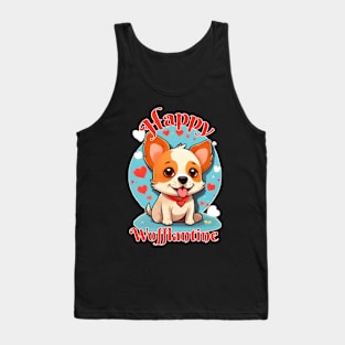 Happy Valentines Puppy Tank Top